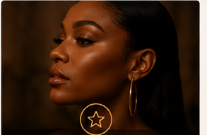Beauty portrait with luminous makeup