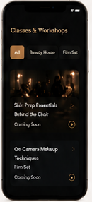 Academy app class catalog screen