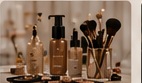 Product bottles and brushes for color training.