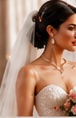 Bride holding a bouquet after bridal glam