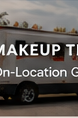 On-location makeup trailer exterior