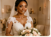 Bride holding bouquet