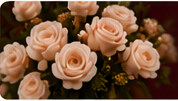 Blush bridal roses