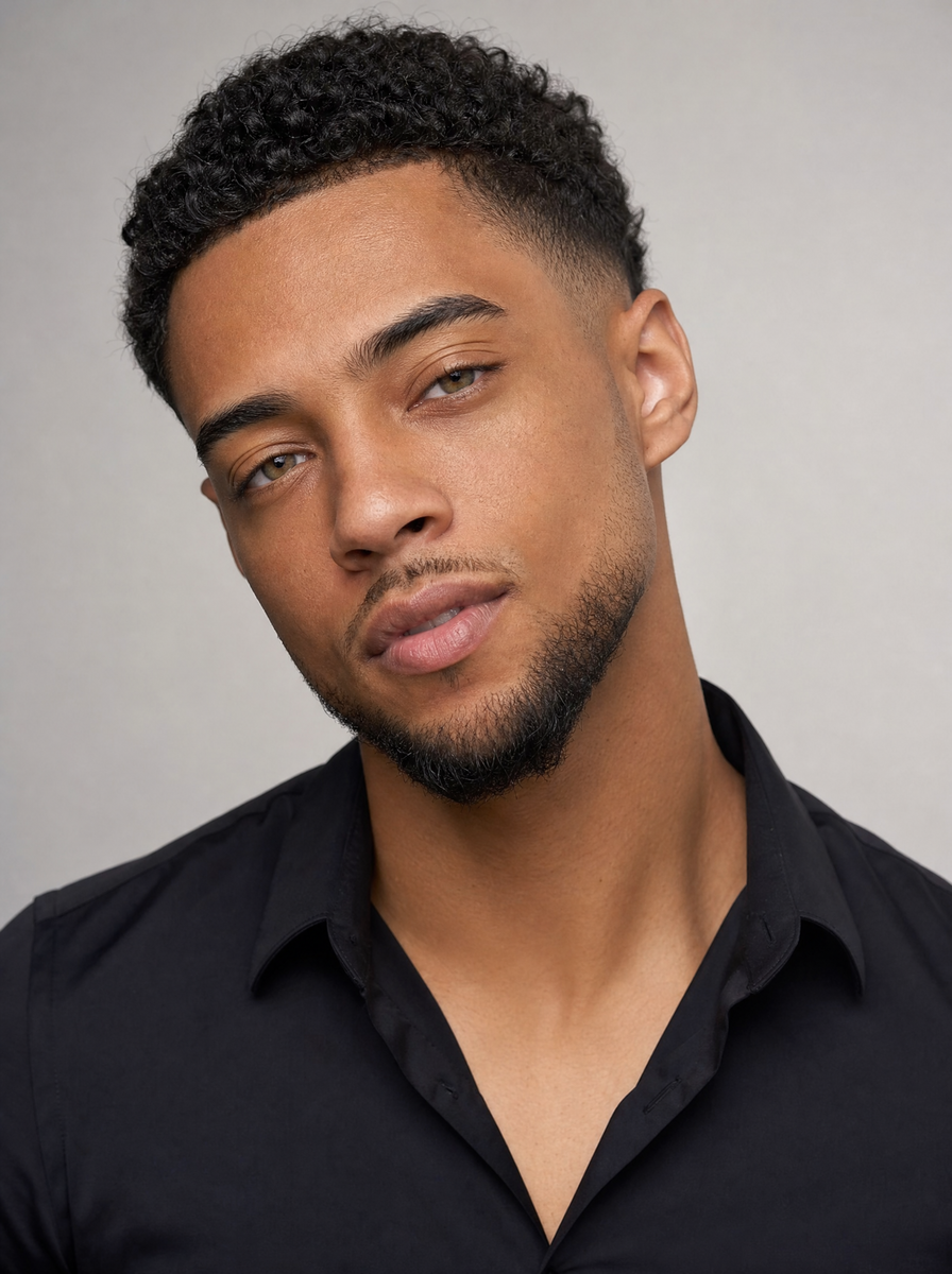 Camera-ready grooming on a Creole man.