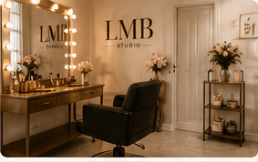 LMB studio vanity and styling chair