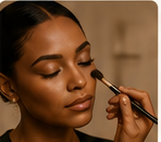 Makeup artist arriving on location